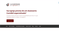 Desktop Screenshot of contabilidadeparaigrejas.com