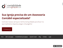 Tablet Screenshot of contabilidadeparaigrejas.com